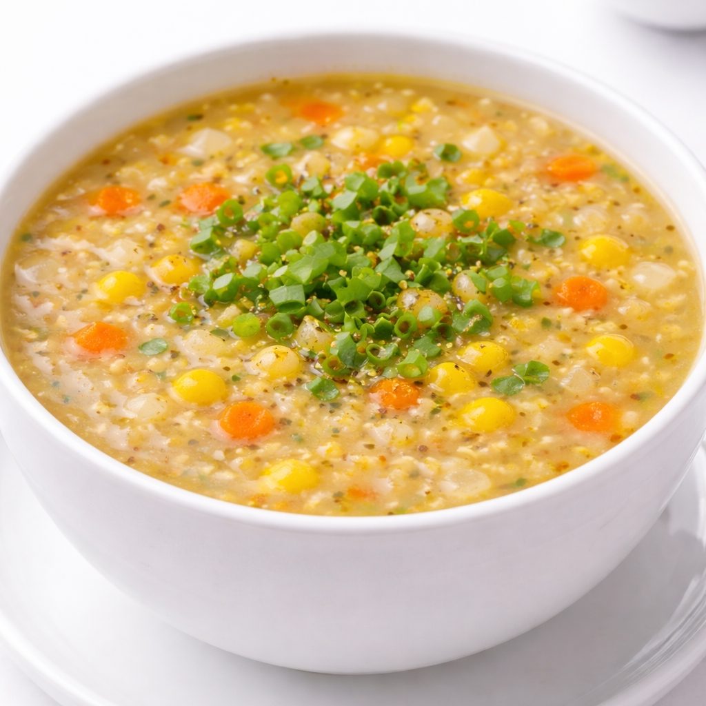 Sweet Corn Chicken Soup.