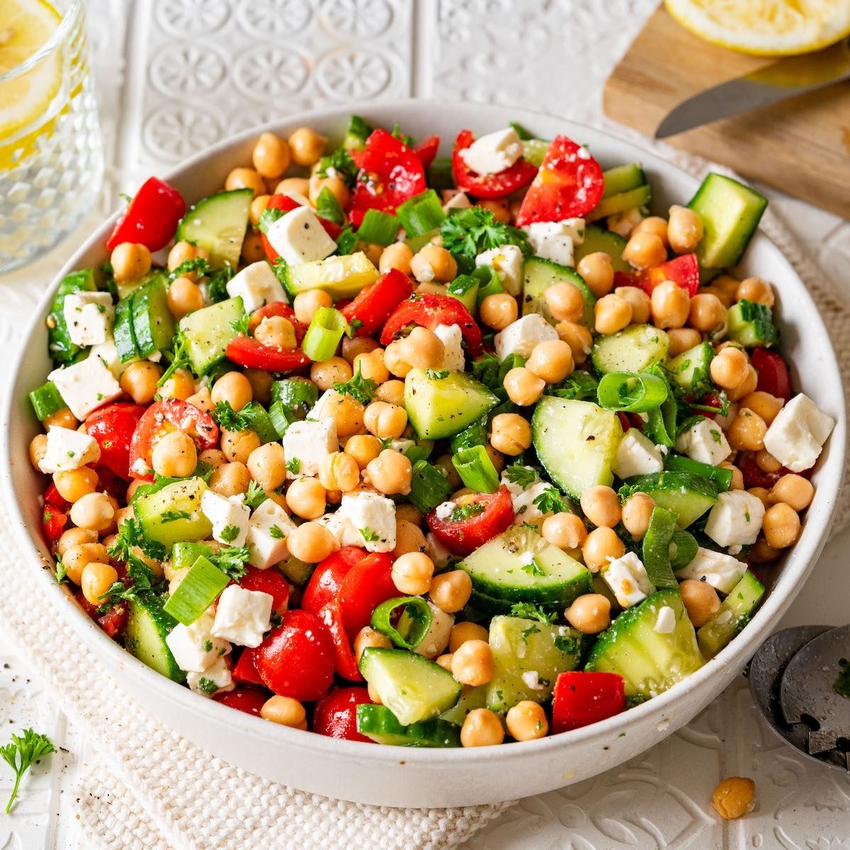 Chickpea Loaded Salad.