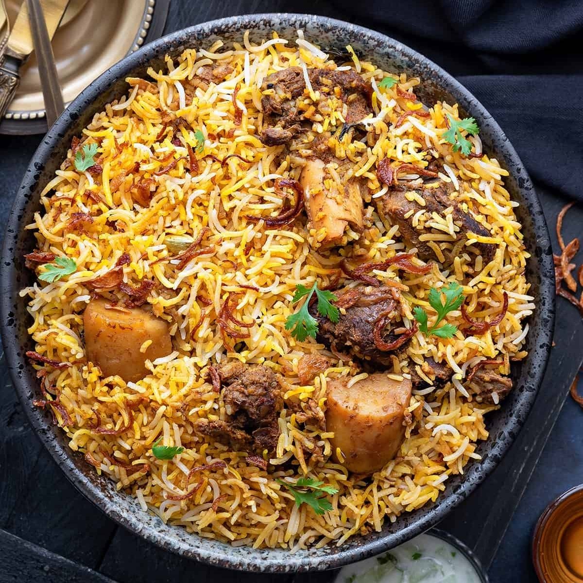 Goat Biryani.