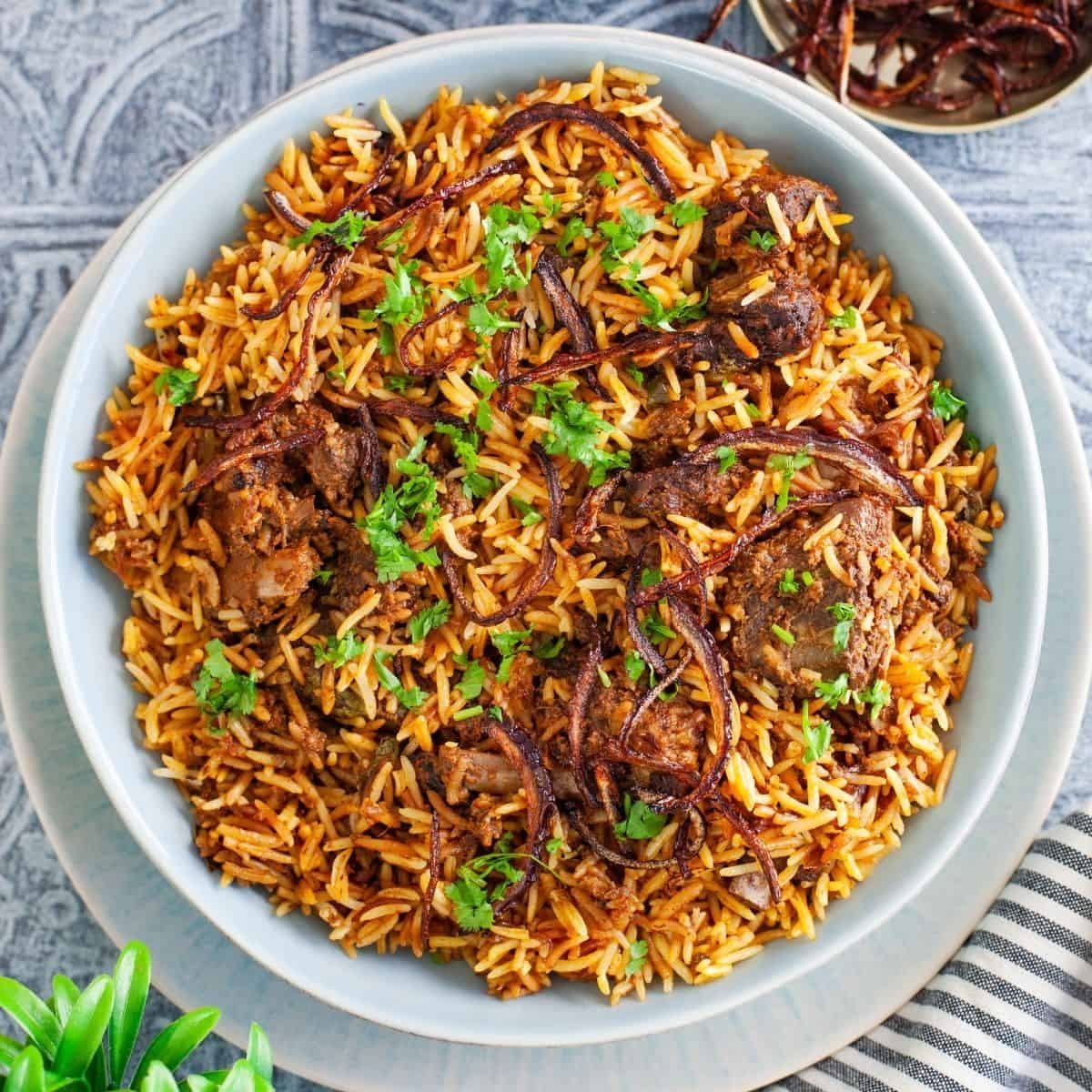 Lamb Biryani.